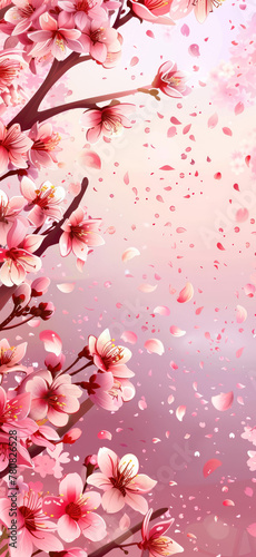 Cherry Blossoms from Above, Amazing and simple wallpaper, for mobile