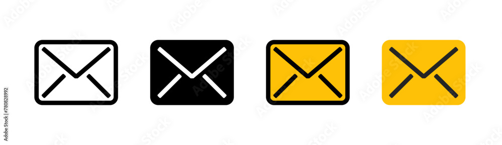 Message icon on white background. Symbol message. messages, communications, comments, and emails. flat and colored styles. for web and mobile design. Message icon on white background. Symbol message. messages, communications, comments, and emails. flat and colored styles. for web and mobile design.