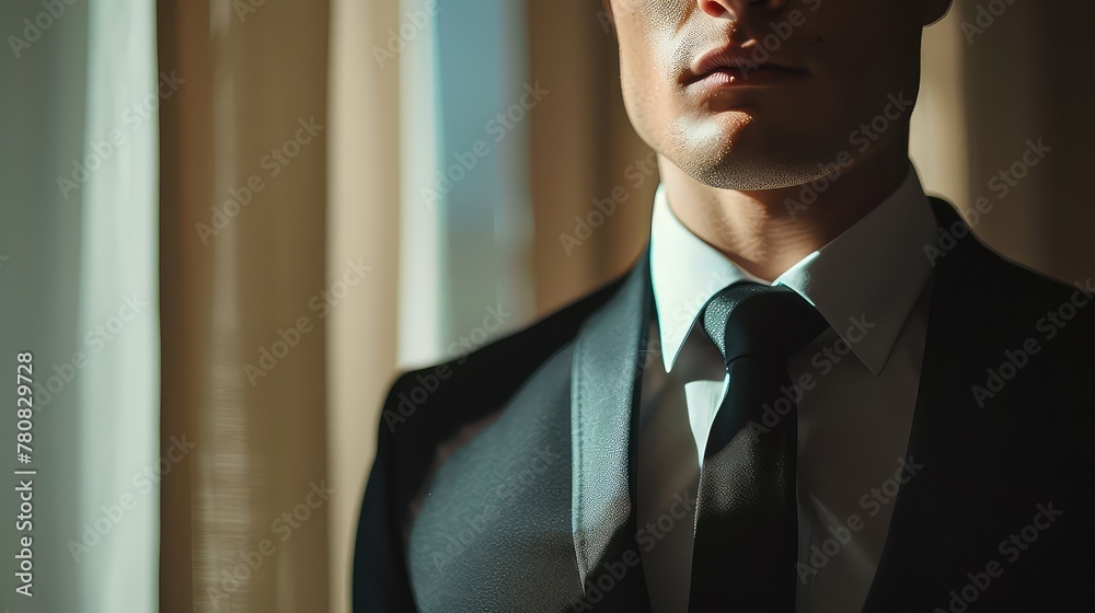 Stately, Handsome, Rich Man in Stylish Business Suit Representing Success and Elegance Stately, Handsome, Rich Man in Stylish Business Suit Representing Success and Elegance