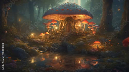 Mushroom house in the Enchanted Woods © lali
