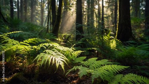 Fern in the forest