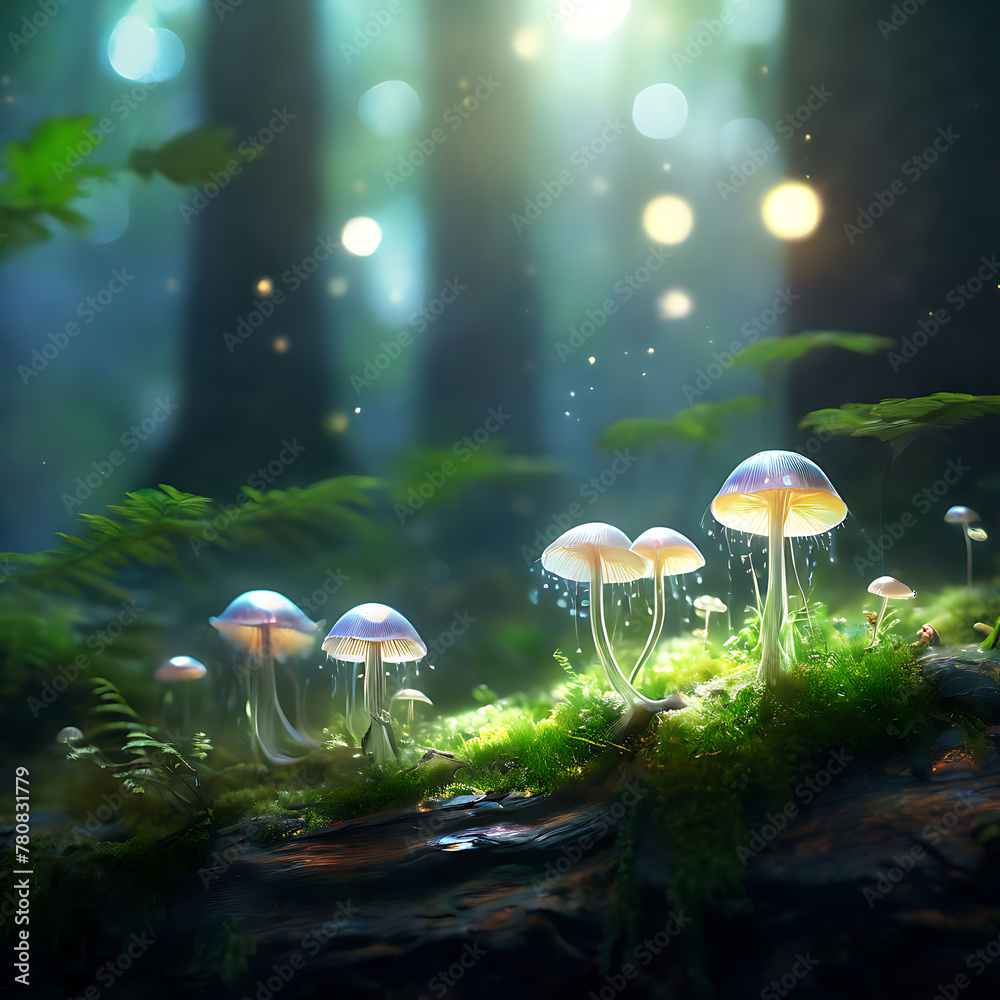 Fototapeta premium mushrooms in the forest