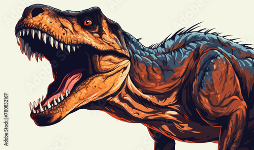 t-rex isolated vector style with transparent background illustration