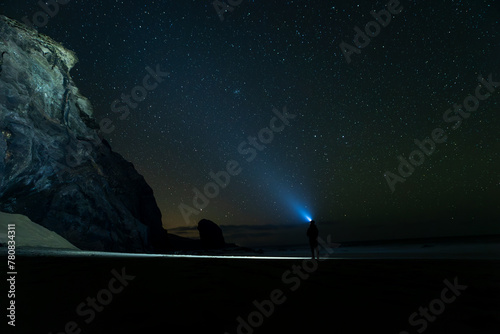 Star gazing on Cofete beach, Fuerteventura photo