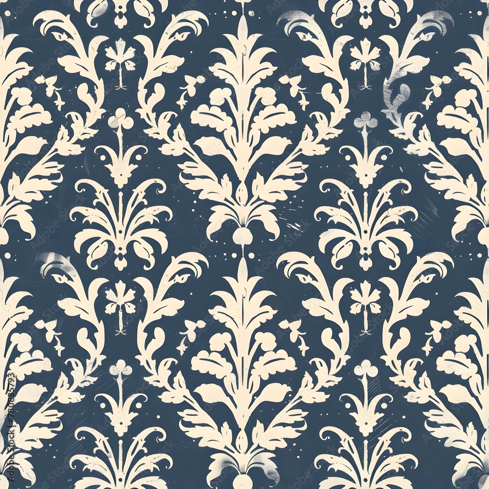 18th century early american stencil pattern