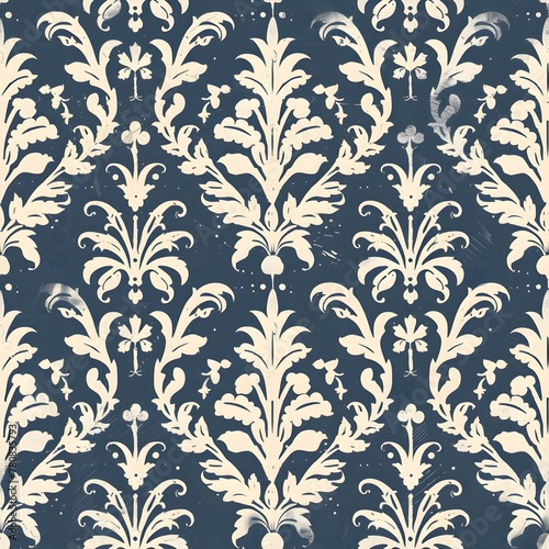 18th century early american stencil pattern