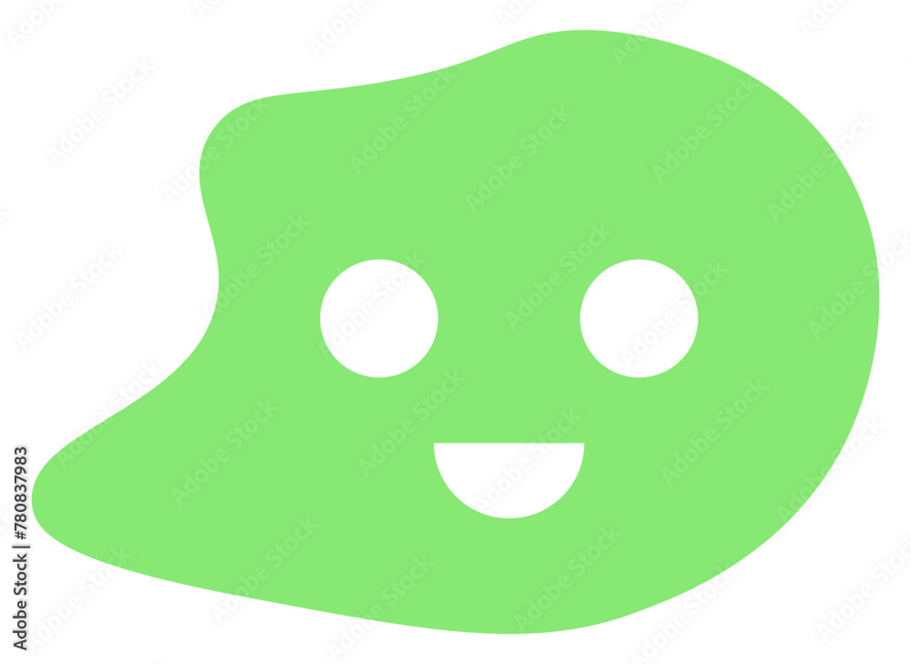 Naklejka premium Smile shape icon. Vector illustration.