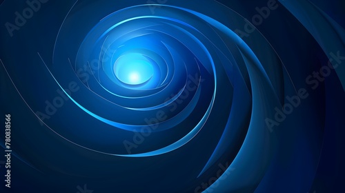 Abstract blue light and shade creative background.