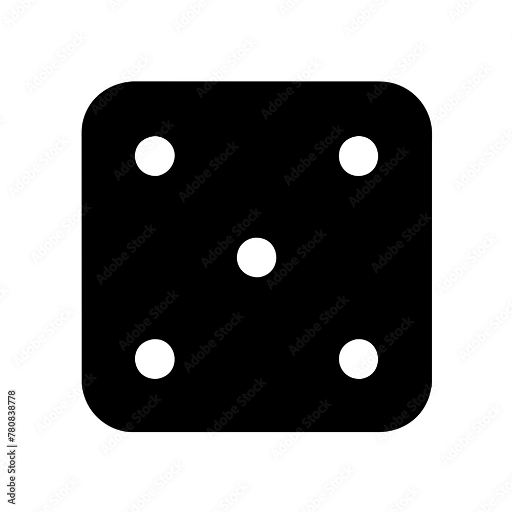 Dice icon vector graphics element silhouette sign symbol illustration on a Transparent Background Dice icon vector graphics element silhouette sign symbol illustration on a Transparent Background