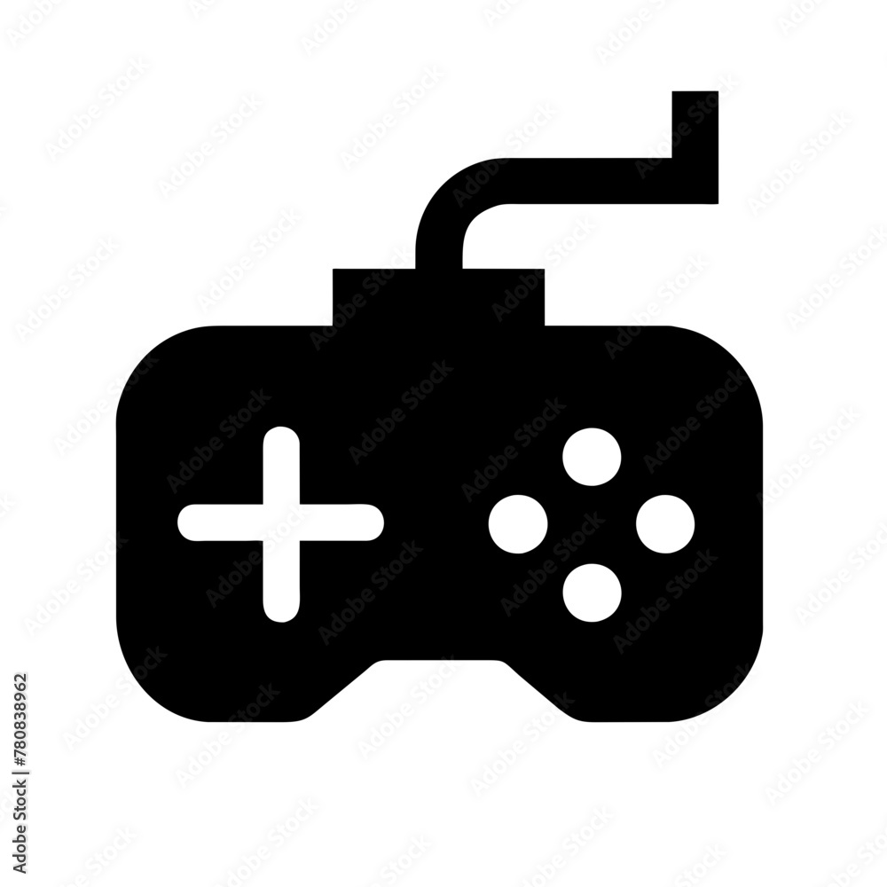 Game controller icon home technology vector graphic element joystick symbol clipart illustration silhouette on a Transparent Background Game controller icon home technology vector graphic element joystick symbol clipart illustration silhouette on a Transparent Background