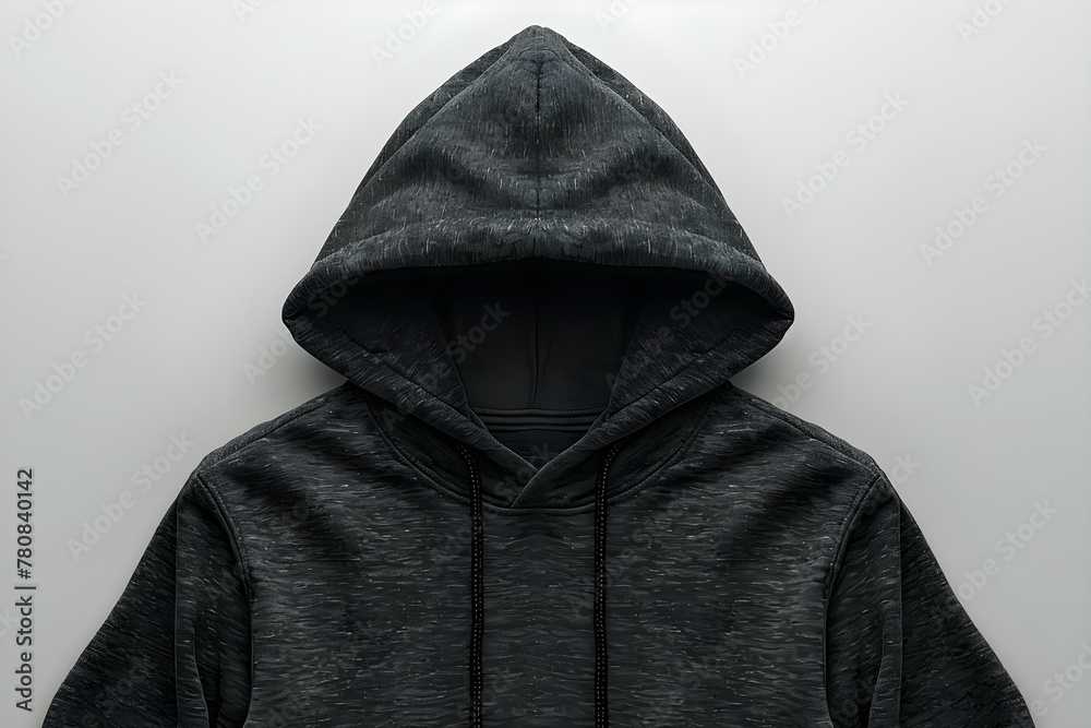 Blank Black Hoodie Mockup with Text or Design Space on White Background. Concept Apparel Mockup, Hoodie Mockup, Black Hoodie, Text Design, White Background Blank Black Hoodie Mockup with Text or Design Space on White Background. Concept Apparel Mockup, Hoodie Mockup, Black Hoodie, Text Design, White Background