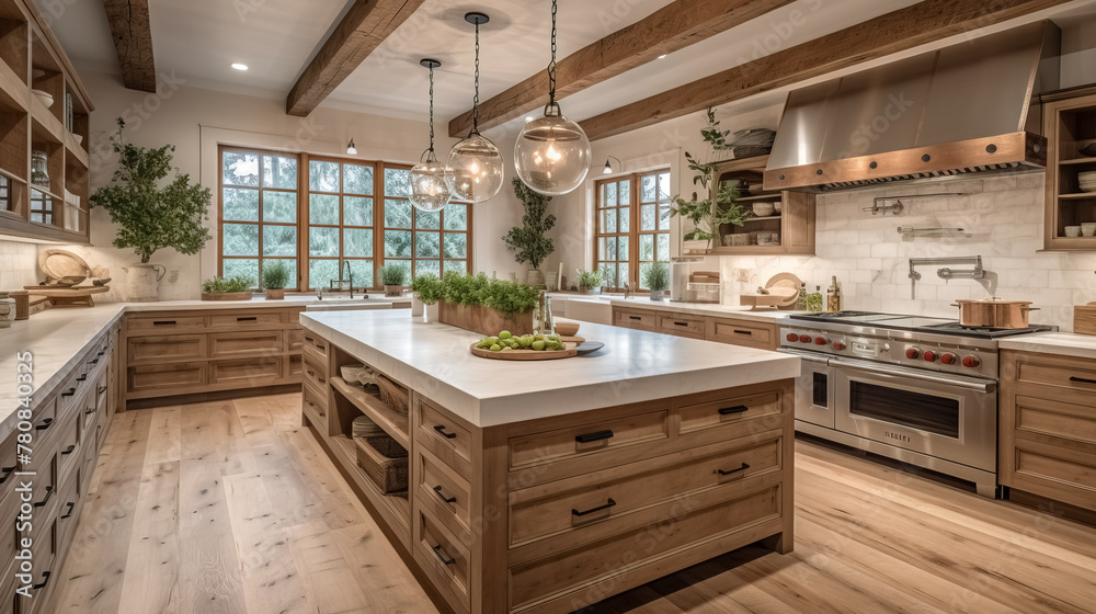 Traditional kitchen in beautiful new luxury home Traditional kitchen in beautiful new luxury home