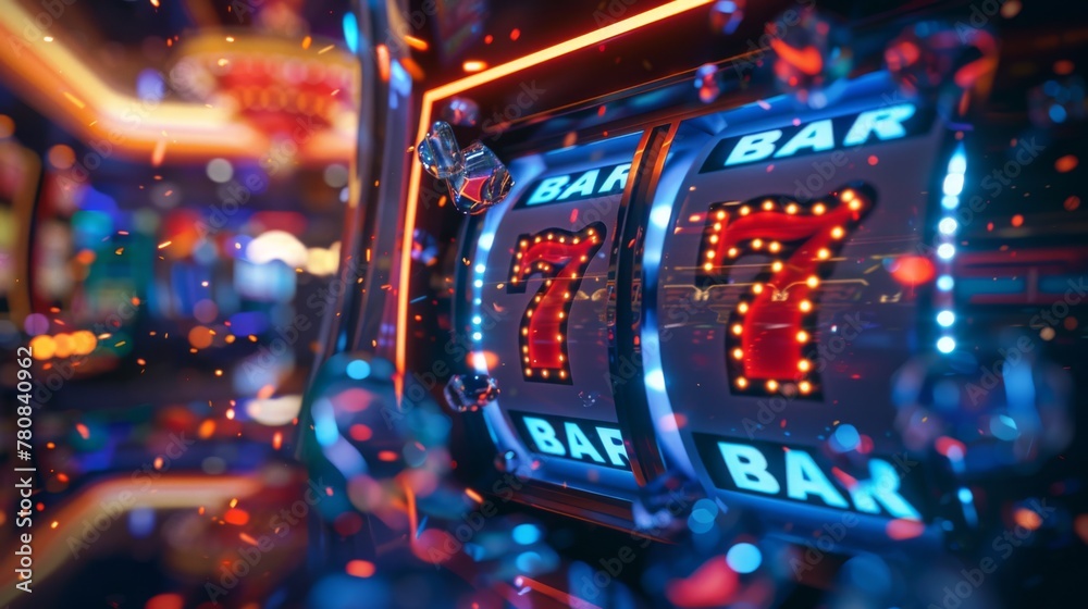 A Slot Machine's Winning Moment