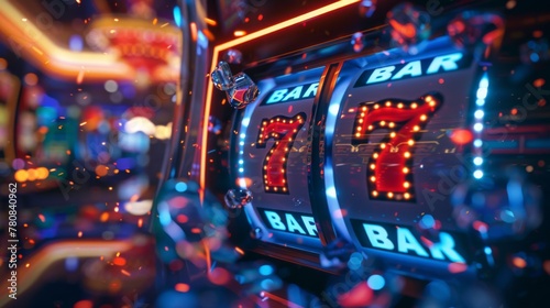 A Slot Machine's Winning Moment photo