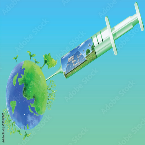 The use of alternative energies strengthens the health of the planet