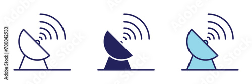 Satelite Data Icon - Navigation Set