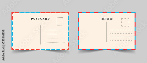 simple postcard isolated on transparent background.