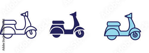 Motorcycle Transportation Icon - Navigation Set