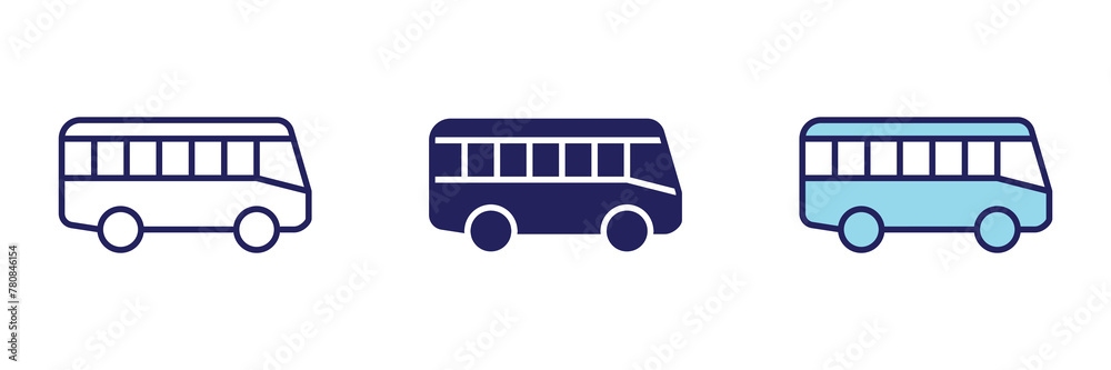 Bus Transportation Icon Bus Transportation Icon