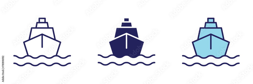 Ship Transportation Icon - Navigation Set Ship Transportation Icon - Navigation Set
