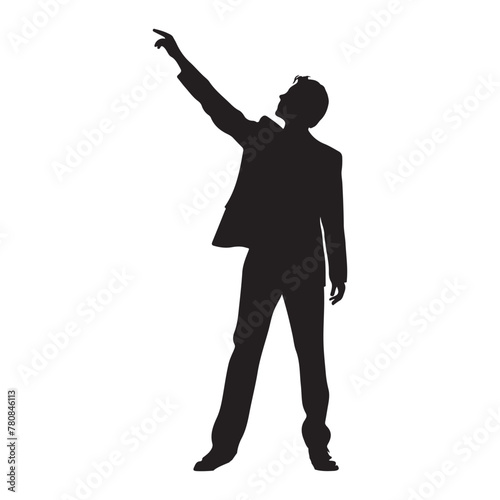 Actor in a dramatic black silhouette