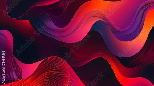 Colorful fluid background dynamic textured geometric element. Modern gradient light vector illustration