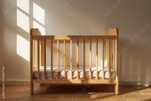 unoccupied infant crib