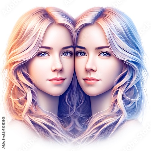 two women twin image