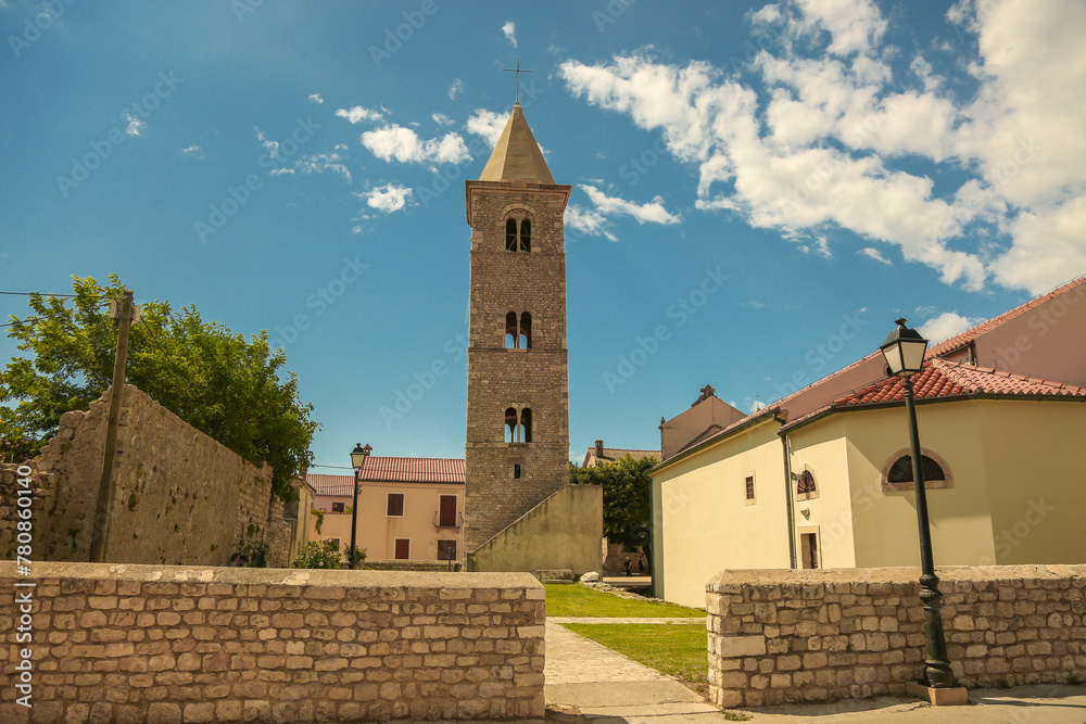 Town of Nin church and square