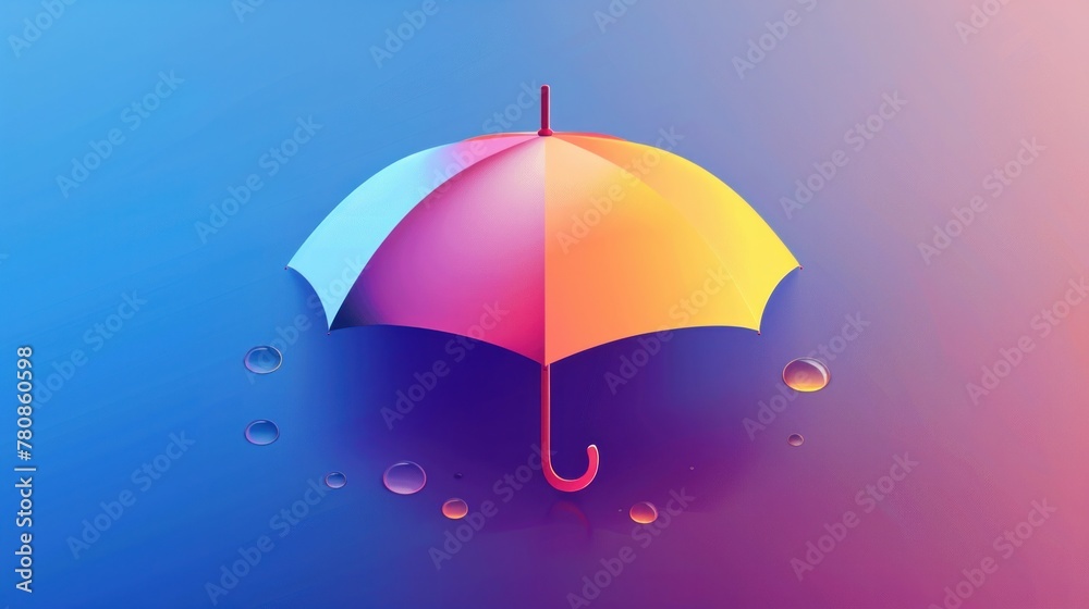 A sleek and modern insurance icon featuring a smooth gradient A sleek and modern insurance icon featuring a smooth gradient