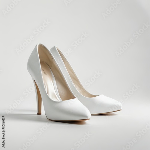 high heels shoes on a white background