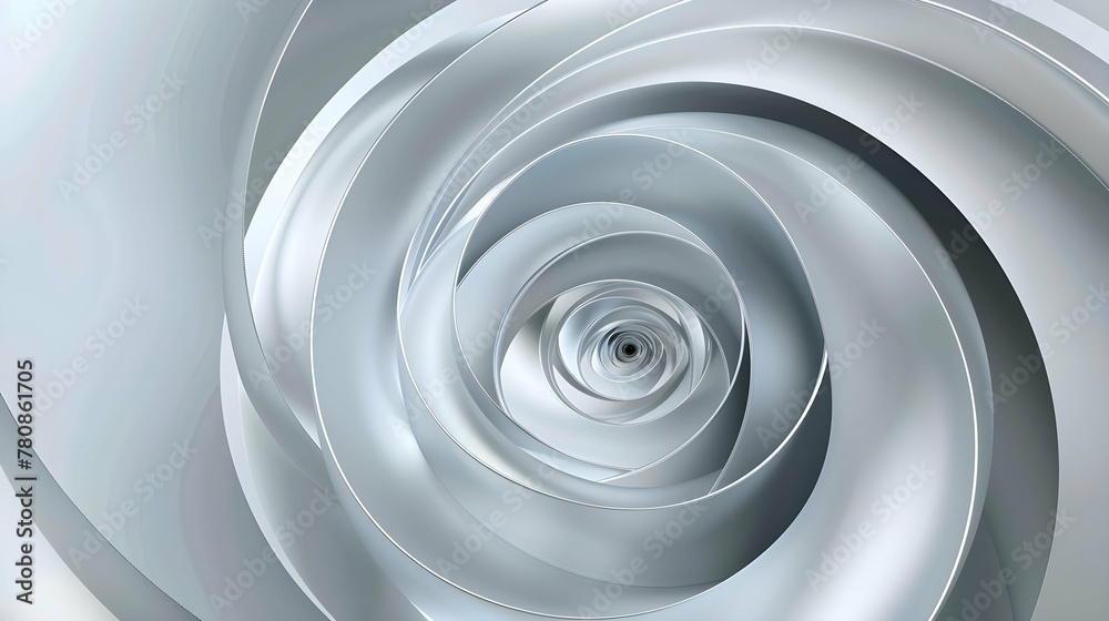 Obraz premium Modern abstract light silver background elegant circle shape design