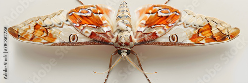 Close-up Image of Moth for Identification Purposes: A Detailed View of Key Features photo