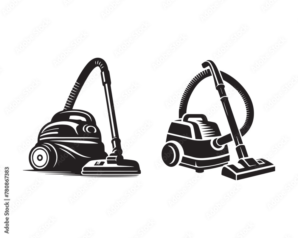 Vacuum Cleaner silhouette vector icon graphic logo design Vacuum Cleaner silhouette vector icon graphic logo design