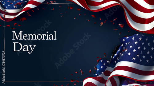 Obraz na płótnie American flag background for Memorial Day. w salonie