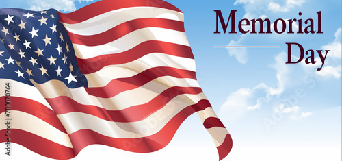 Obraz na płótnie American flag background for Memorial Day. w salonie