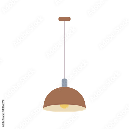 Lamp vector icon. Loft style hanging chandeliers. Simple colored light bulbs. Bright lights logo. A symbol of light. Vector illustration.