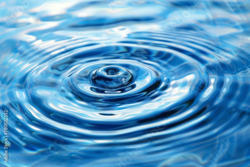 Close-up of blue water with calm ripples.