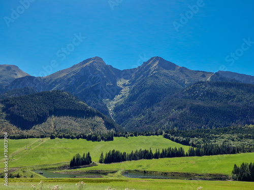 view of Tatra mountains. Slovakia
