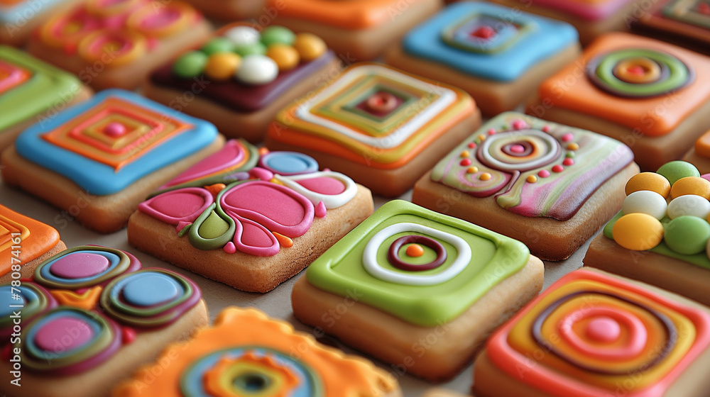 Beautiful decorated delicious cookies Beautiful decorated delicious cookies