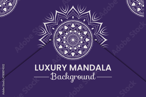 Luxury ornamental creative mandala design background 