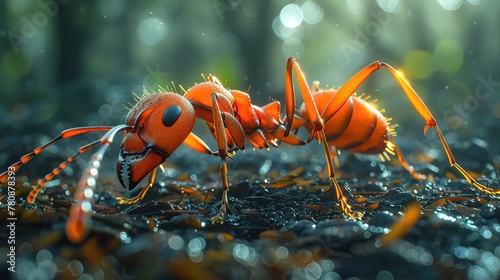 Ants living in metal-rich soils a result of industrial runoff © JK_kyoto
