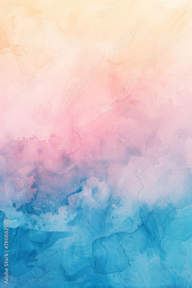 abstract background -watercolor in pastel shades of blue, pink, yellow. place for text, greetings