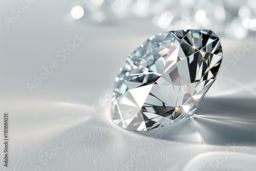 Diamond  big clear shiny gemstone