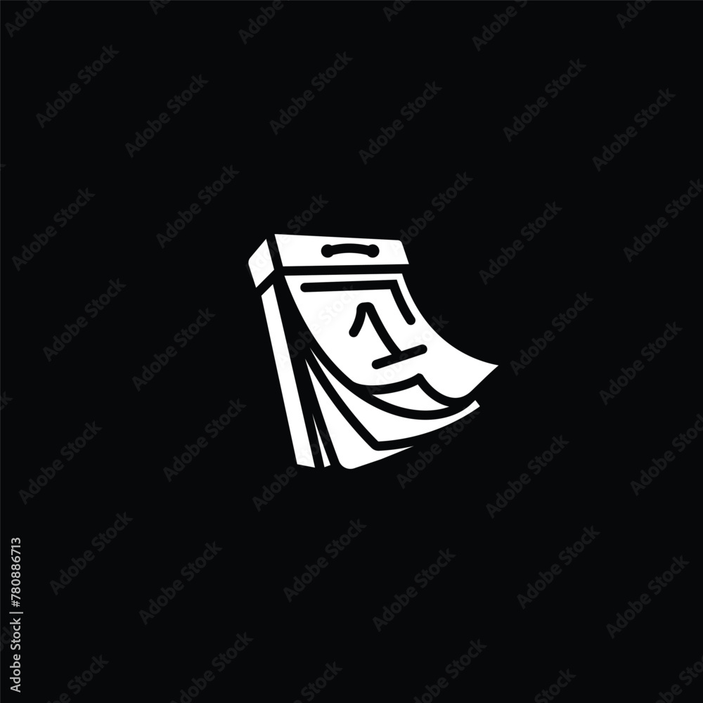 Original vector illustration. Calendar icon with tear-off leaves. Original vector illustration. Calendar icon with tear-off leaves.