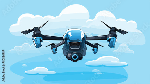 Air drone remote control technology device cartoon © Hyper