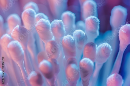 Close up of cotton buds
