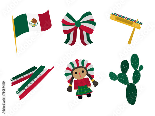 Fotografía Elementos patrios de México. Transparencia