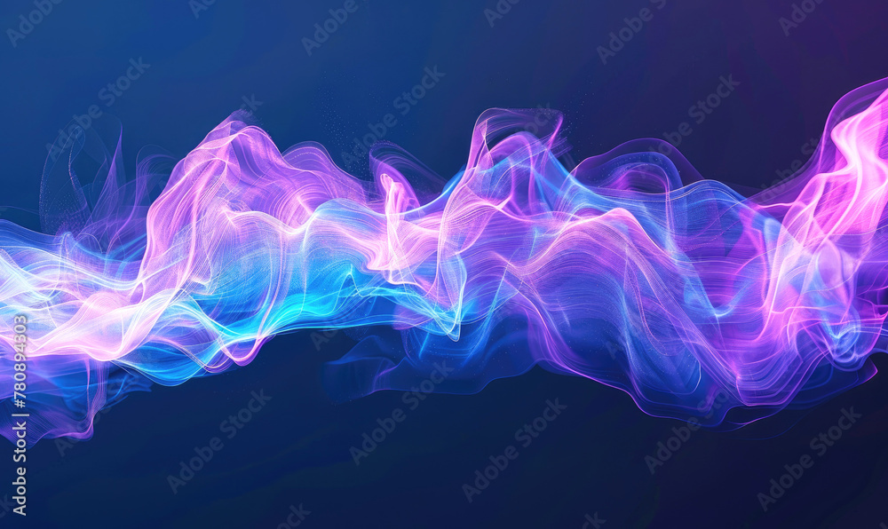 Obraz premium Abstract jumping particle lines
