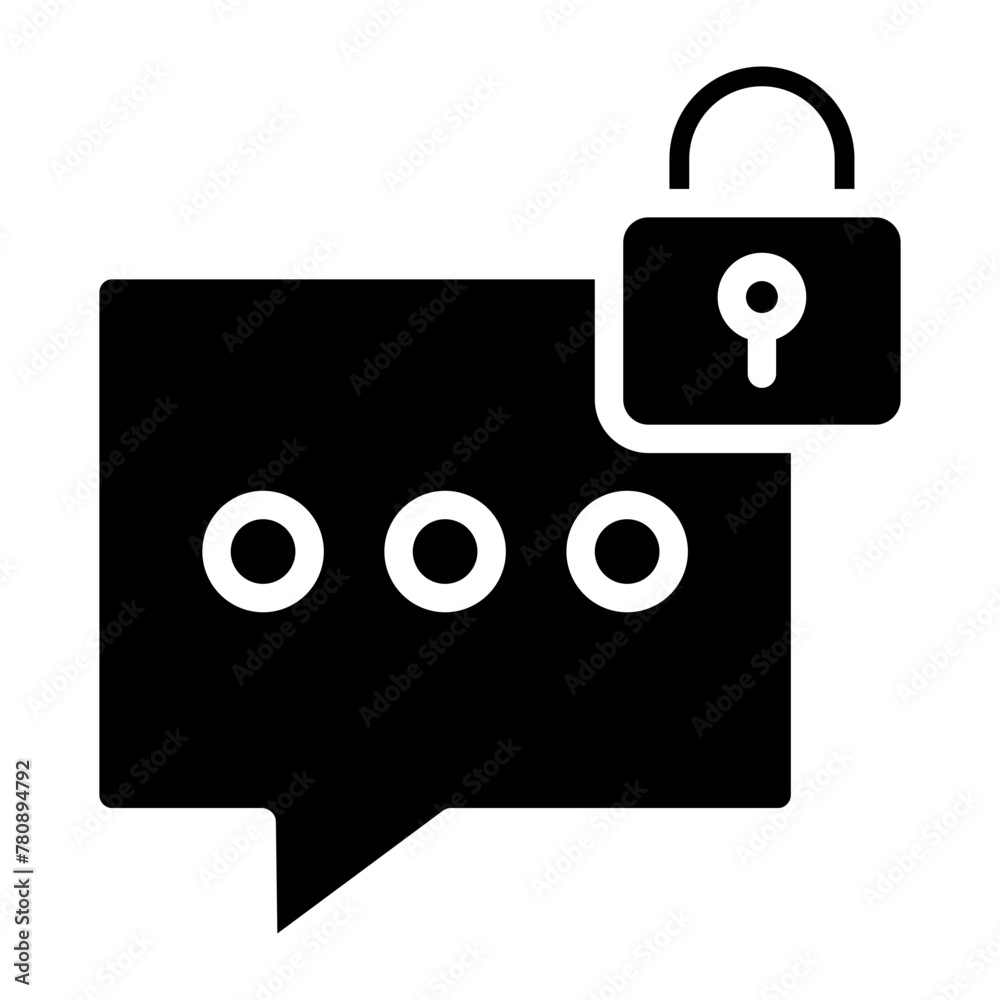 Message Lock Icon Element For Design Message Lock Icon Element For Design